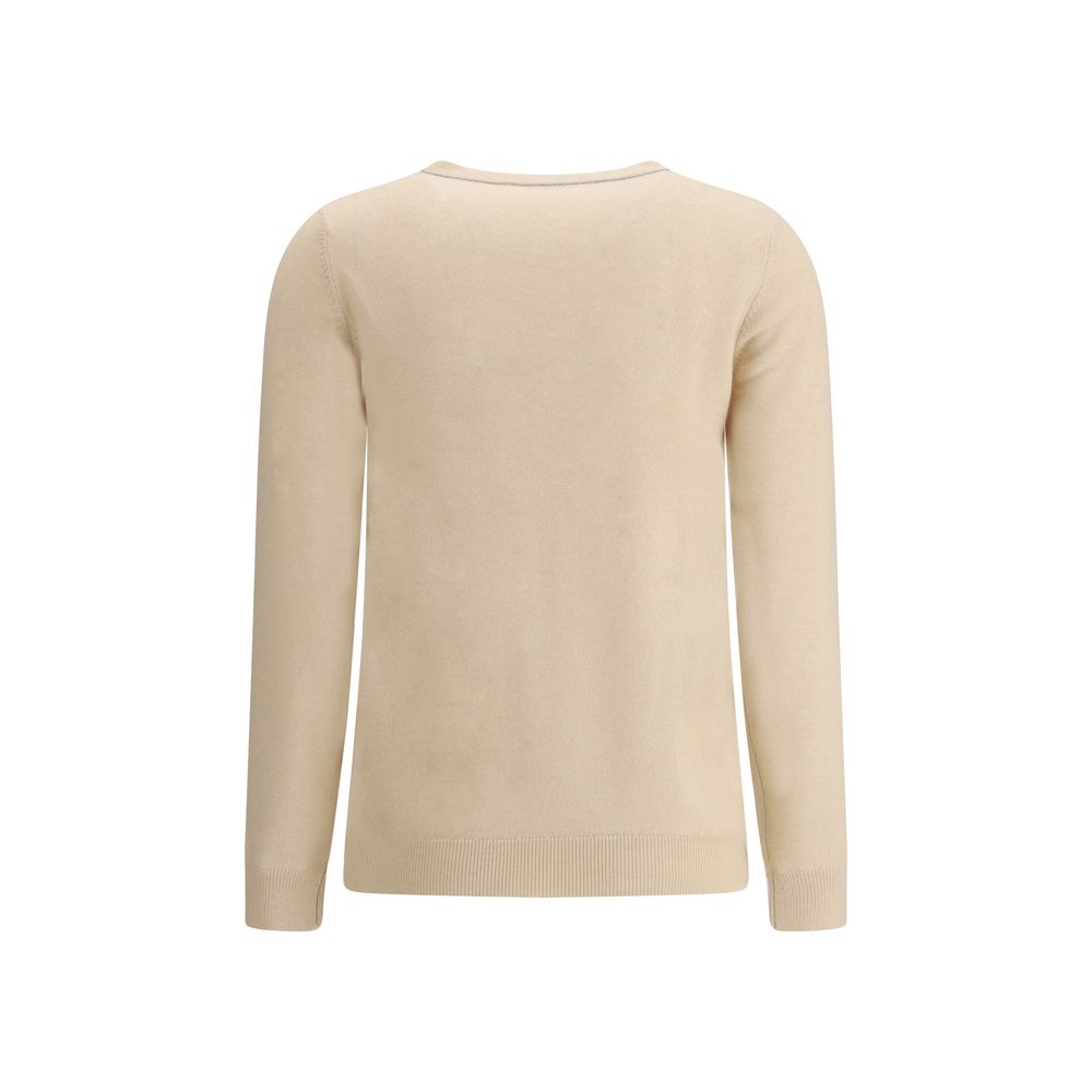 Pull Brunello Cucinelli à col rond noir