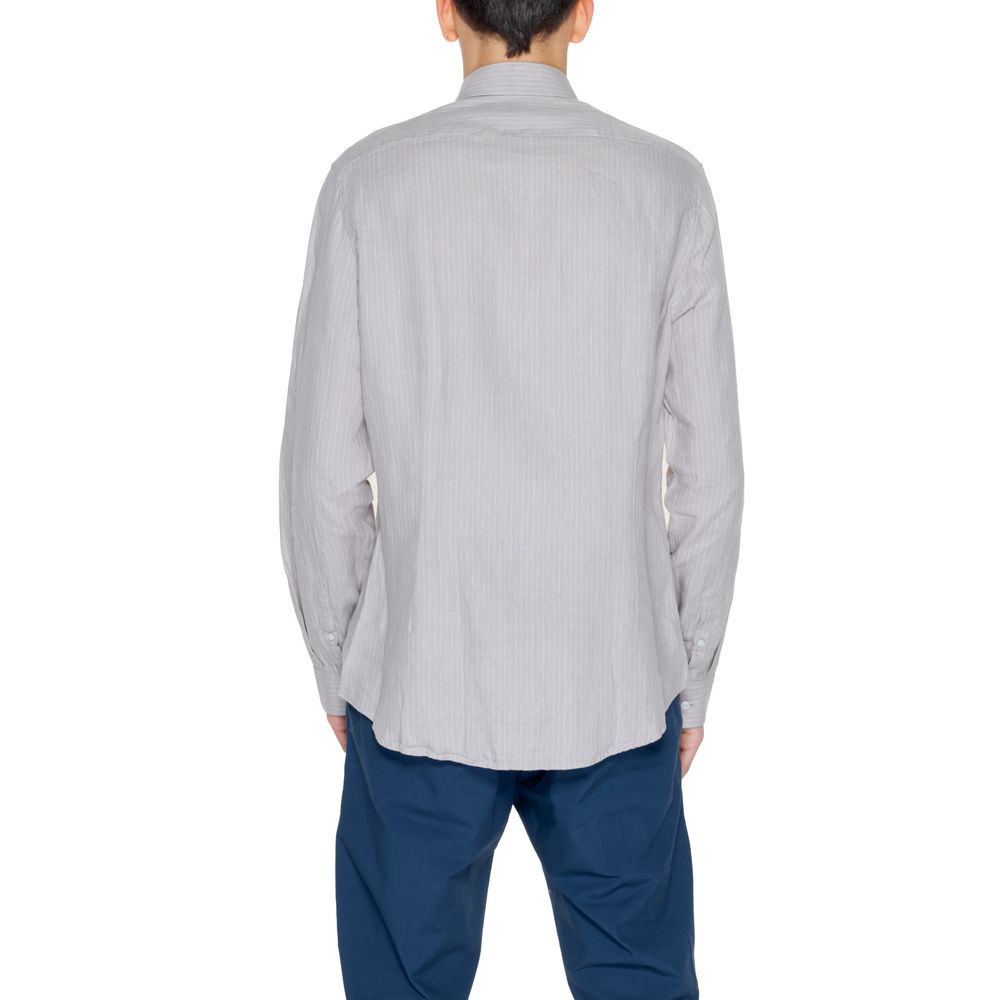 Chemise beige en lin