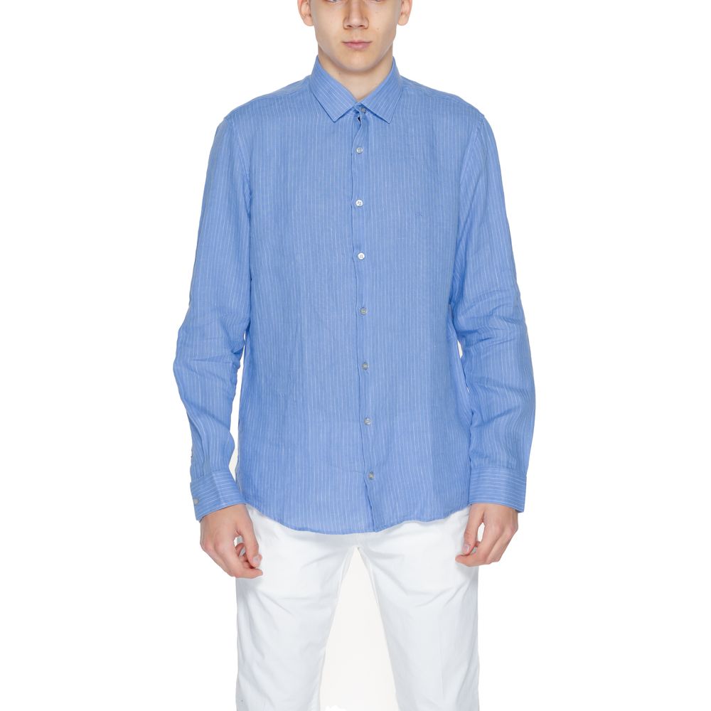 Chemise homme bleue
