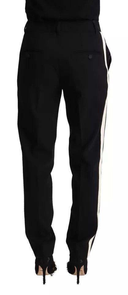Pantalons Dolce & Gabbana tapered noirs et blancs