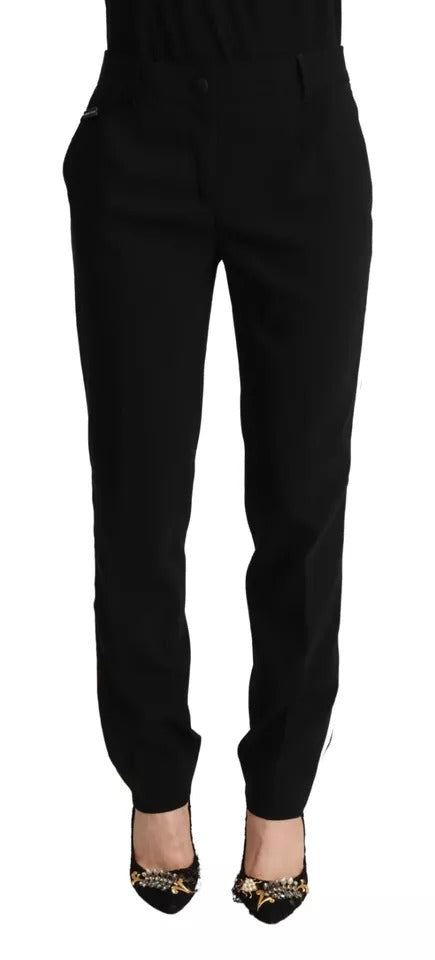 Pantalons Dolce & Gabbana tapered noirs et blancs