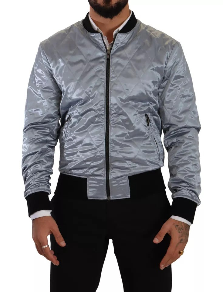 Veste bomber Dolce & Gabbana bleue claire