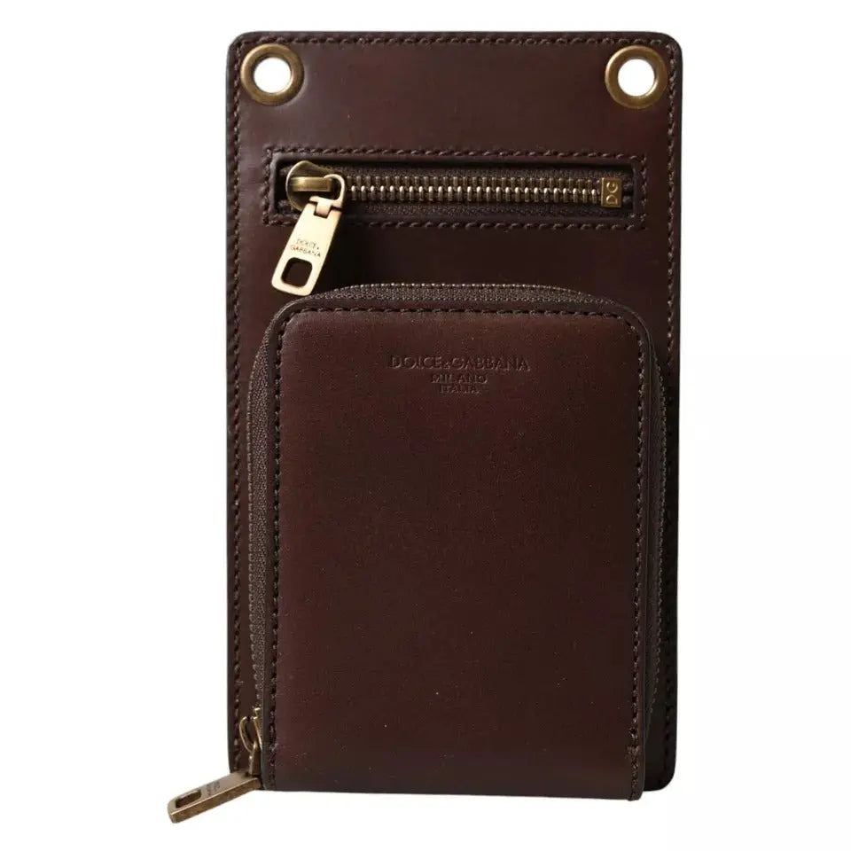 Portefeuille Dolce & Gabbana Strap marron Dolce & Gabbana