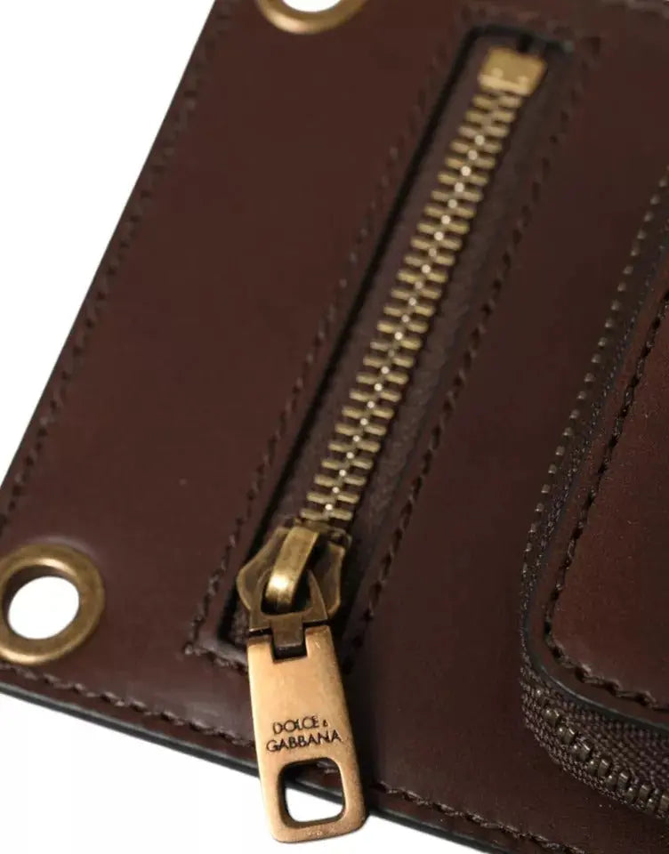 Portefeuille Dolce & Gabbana Strap marron Dolce & Gabbana