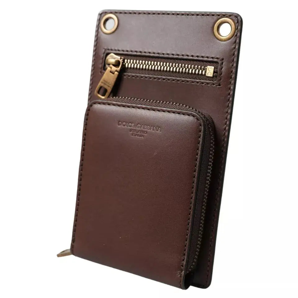 Portefeuille Dolce & Gabbana Strap marron Dolce & Gabbana