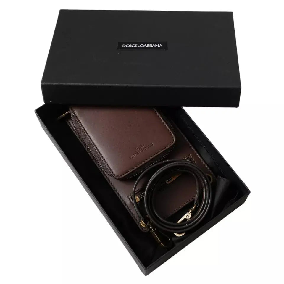 Portefeuille Dolce & Gabbana Strap marron Dolce & Gabbana