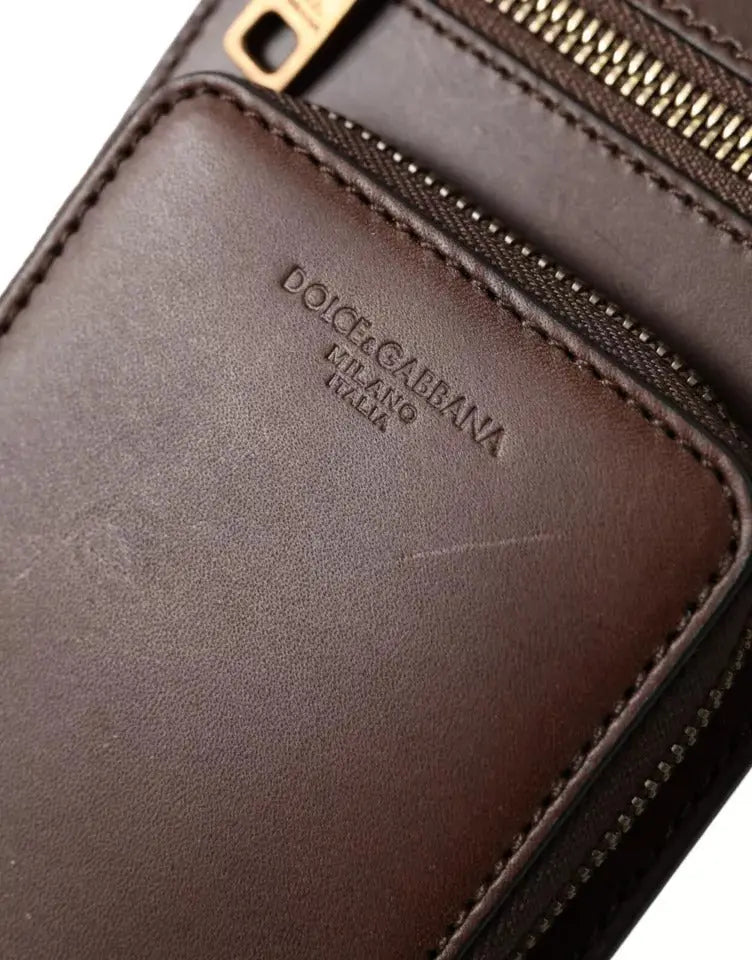 Portefeuille Dolce & Gabbana Strap marron Dolce & Gabbana
