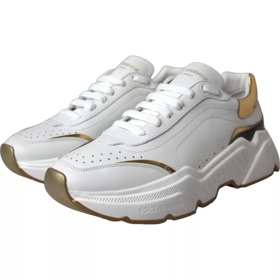 Baskets Dolce & Gabbana DAYMASTER blanches et dorées