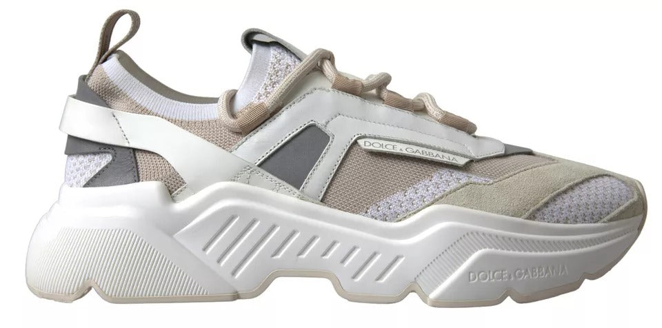 Baskets Dolce & Gabbana DAYMASTER beige et blanc