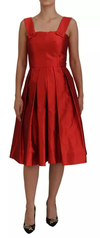 Robe Dolce & Gabbana midi rouge