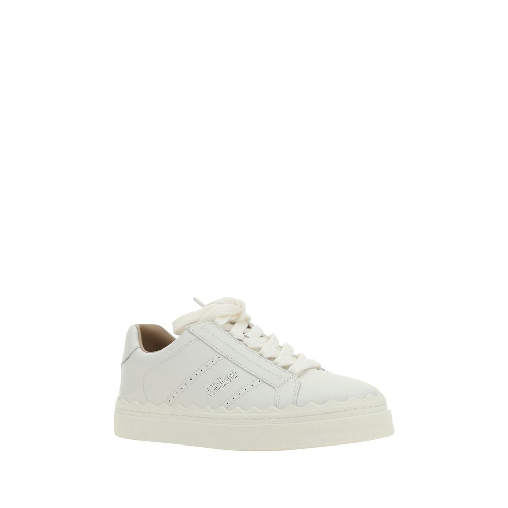 "Baskets Chloé Lauren blanches"