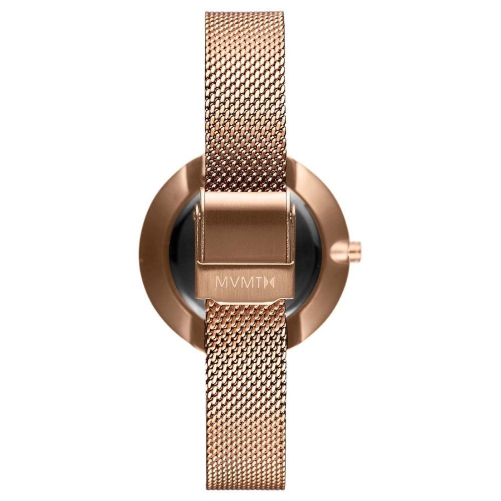Montre multicolore en acier inoxydable rose