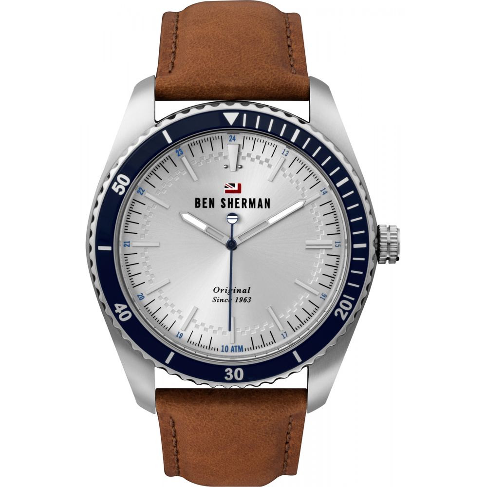 Montre Brown cuir marron grise