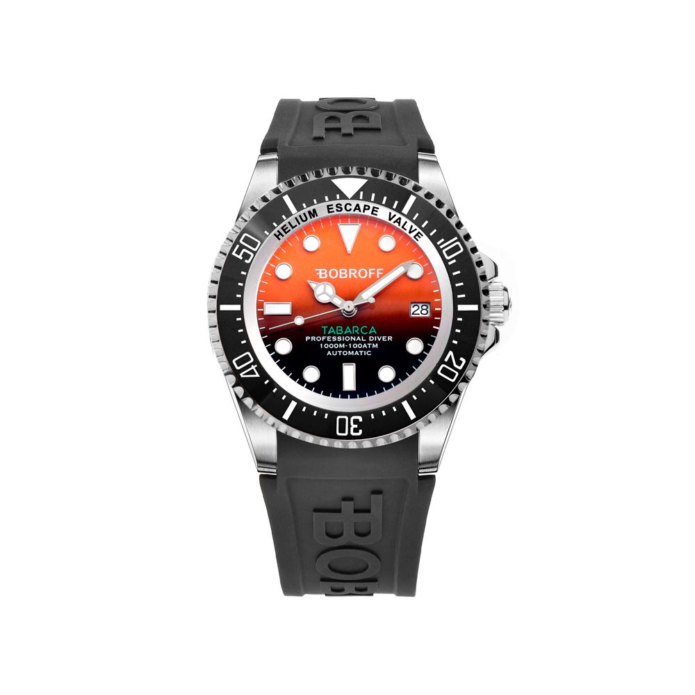 Montre automatique NH35 Tabarca orange noire