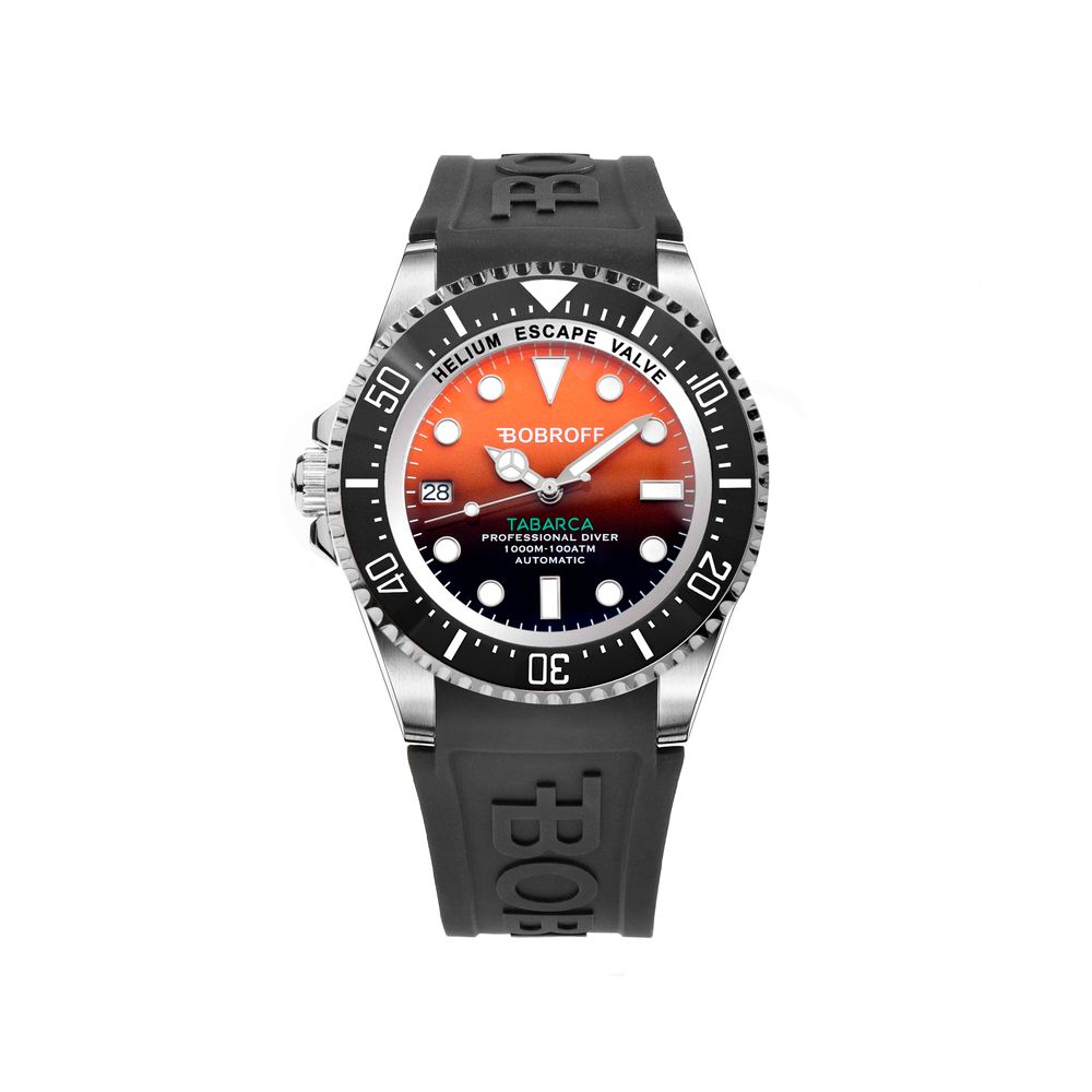 Montre automatique Tabarca orange noire