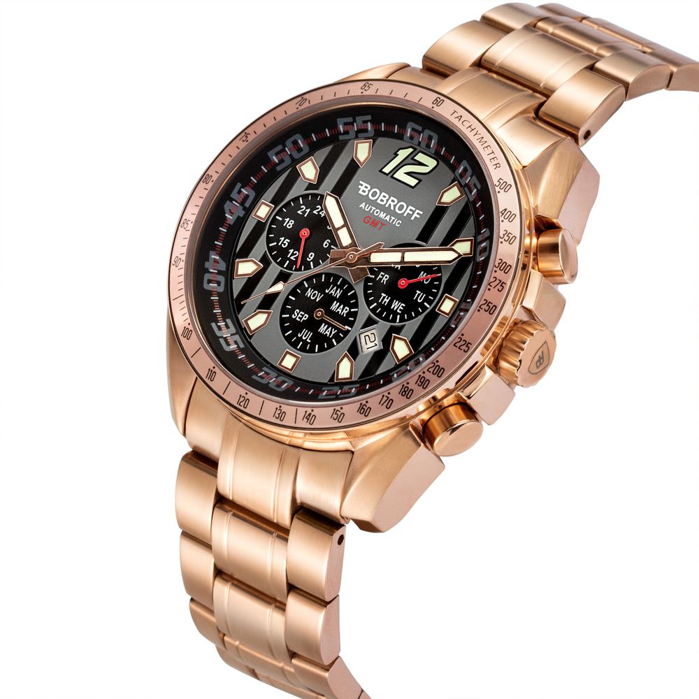 Montre automatique bronze grise