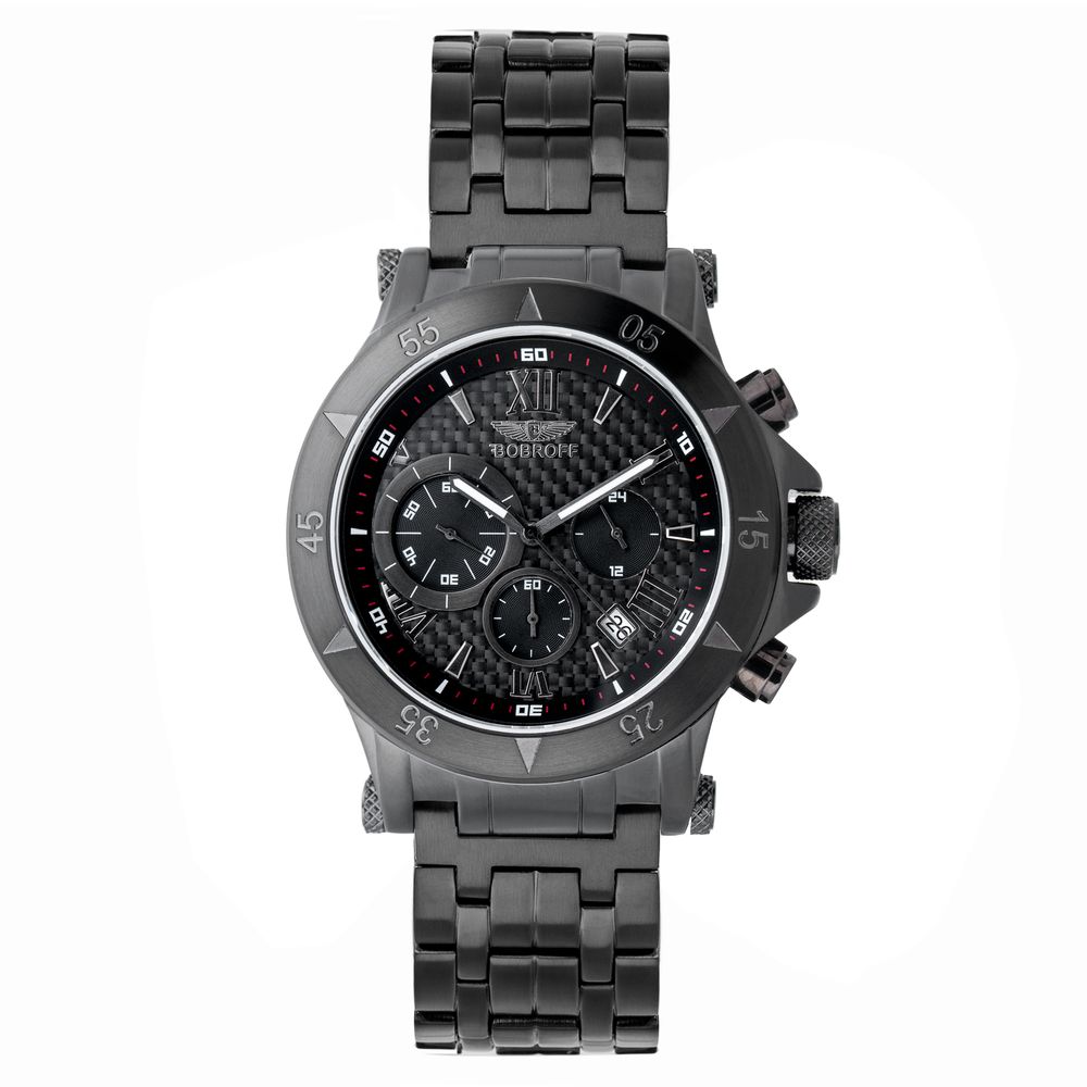 Montre noire acier inoxydable noire