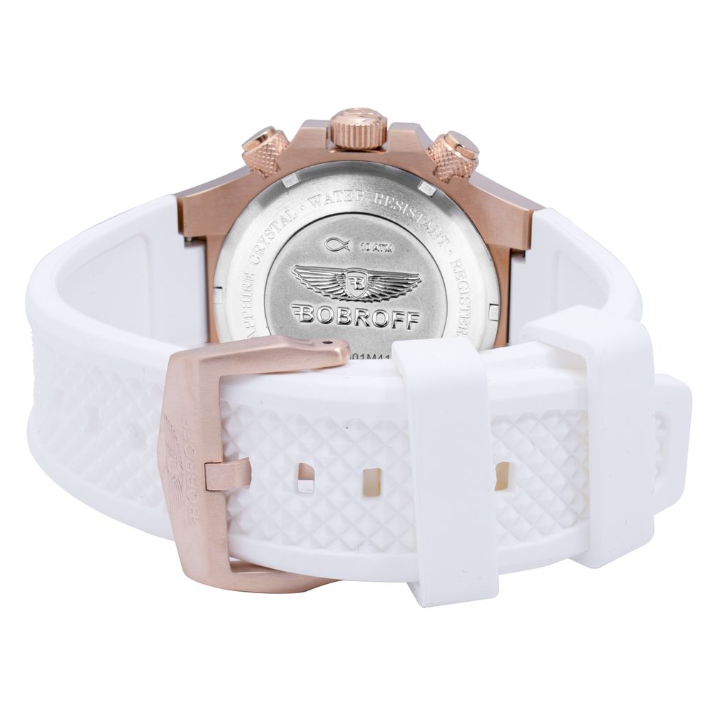 Montre Quartz rose gold blanche