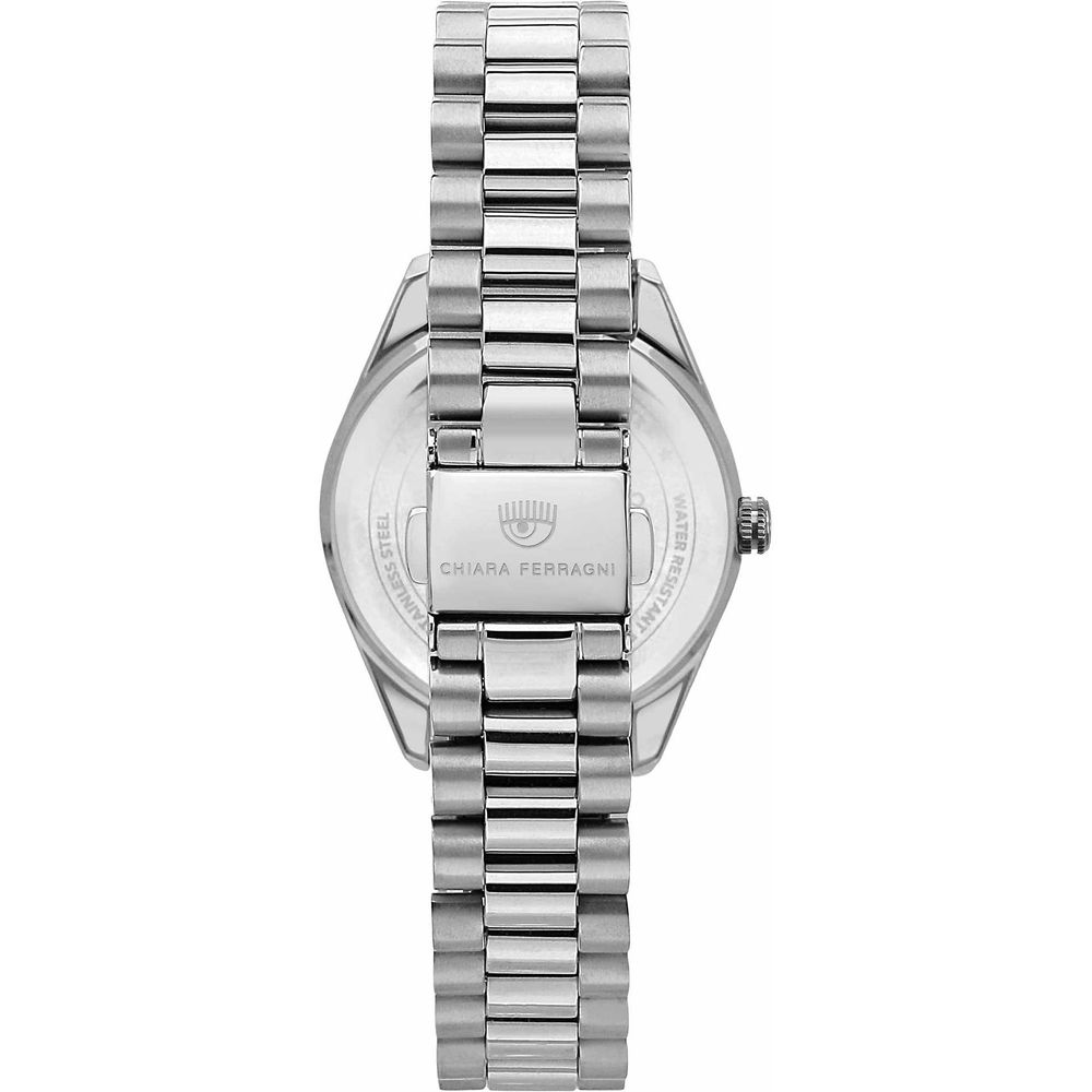 Montre Silver quartz noire