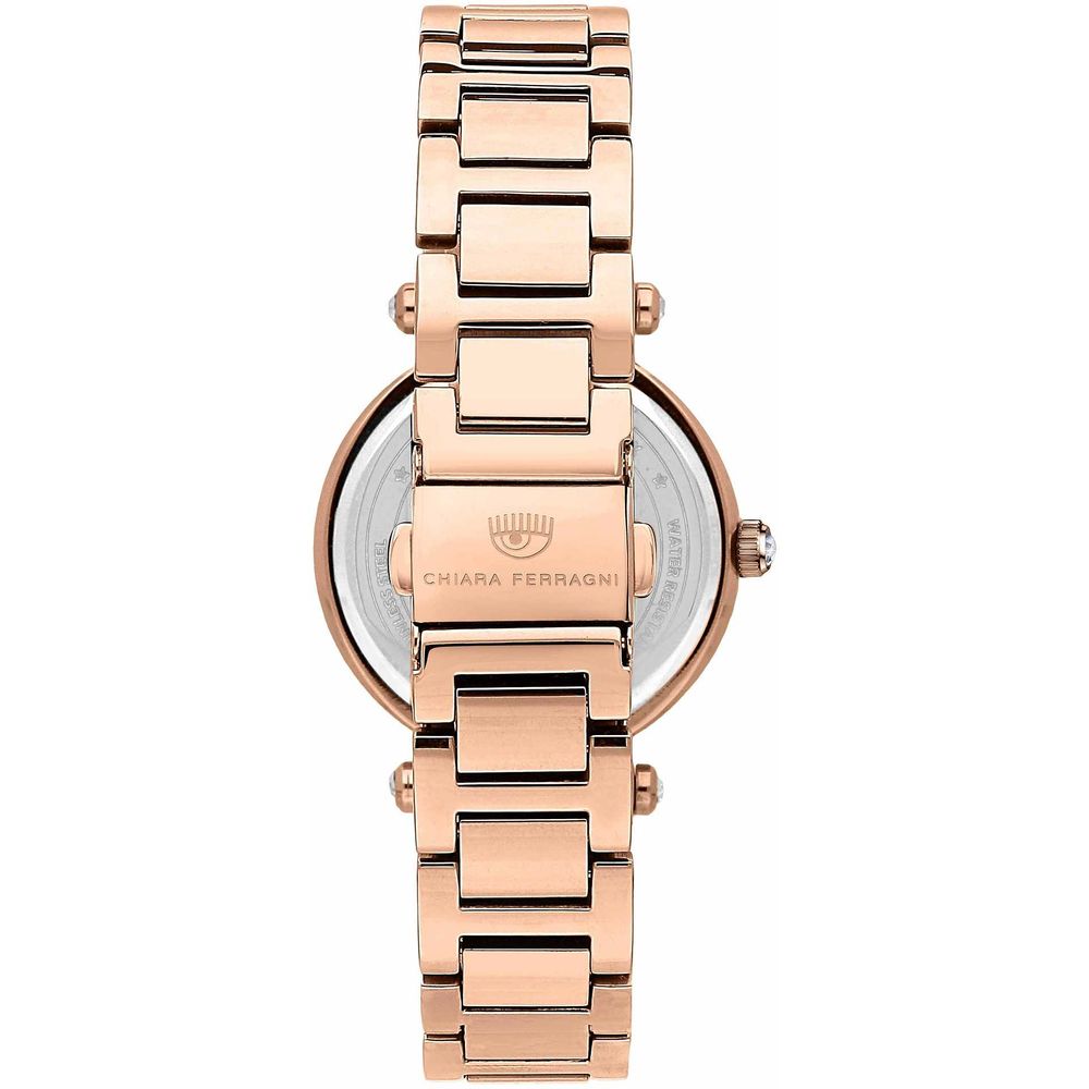 Montre acier inoxydable multicolore rose