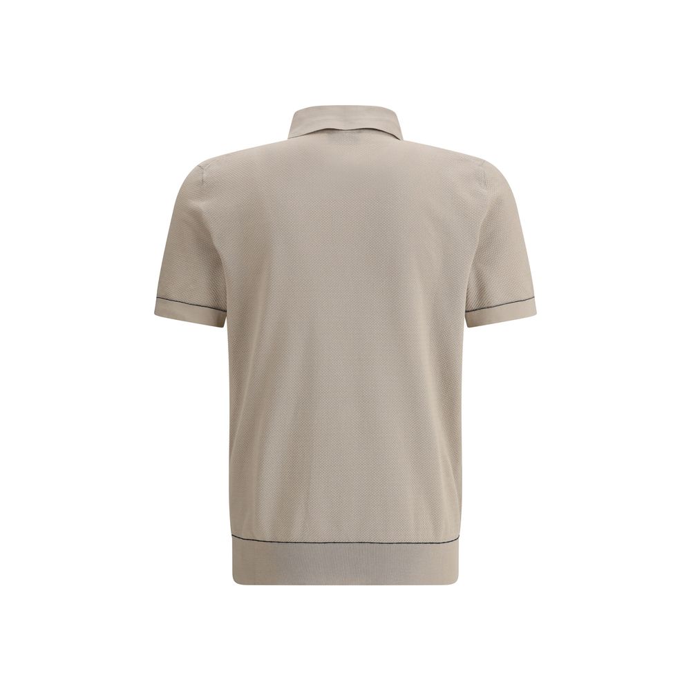 Polo Brioni classique bleu marine