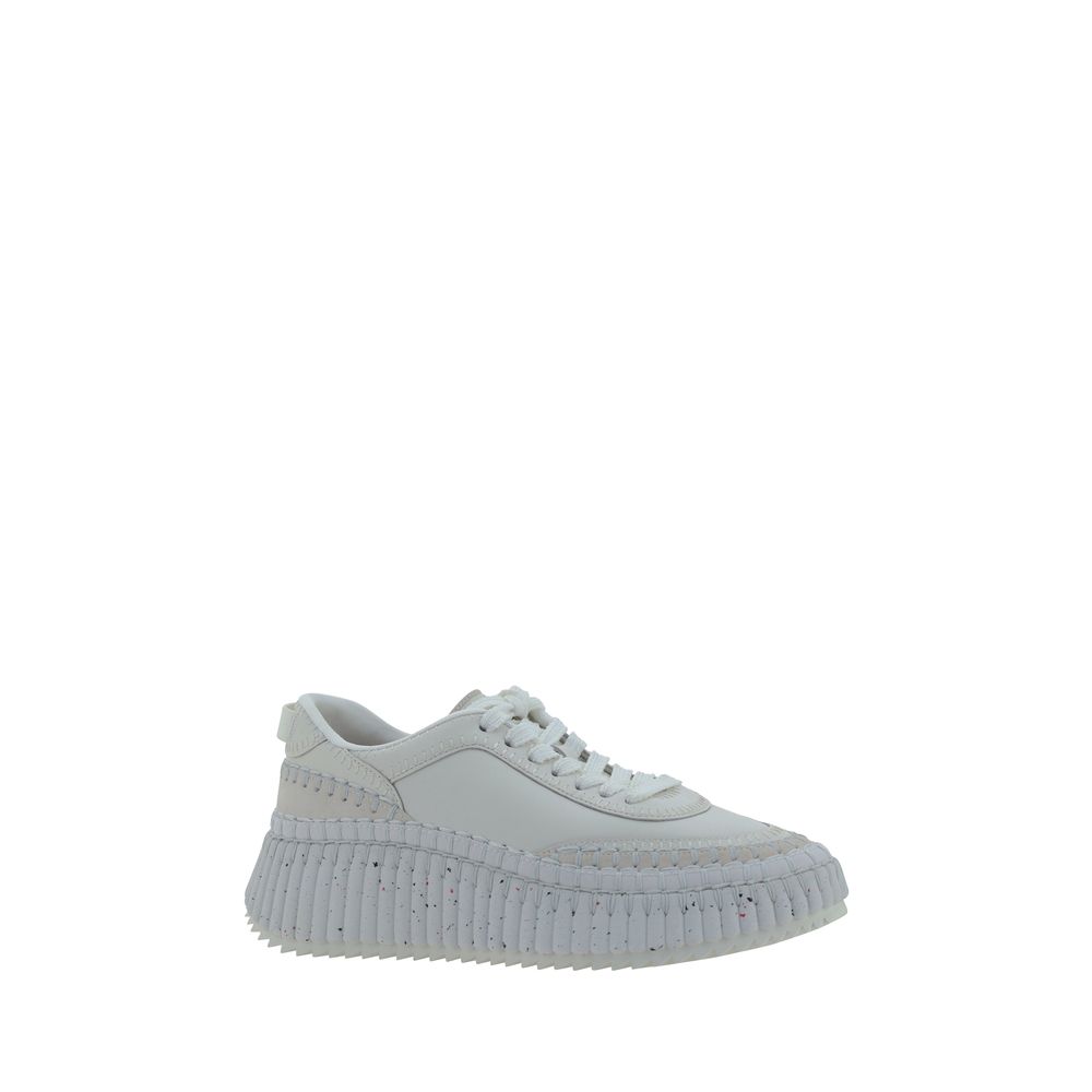 "Baskets Chloé Nama blanches"