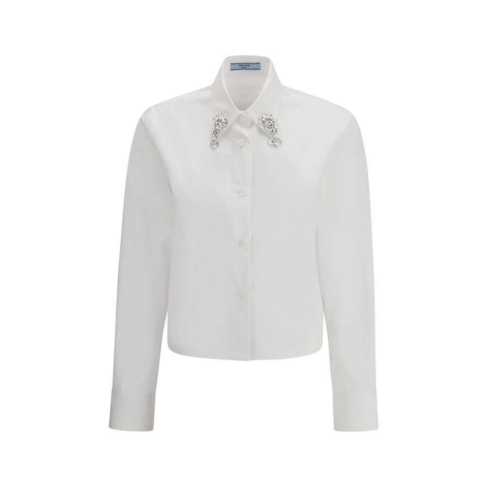Chemise Prada en coton monochrome