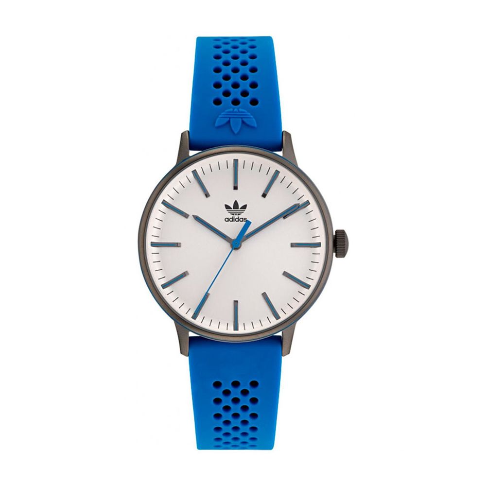Montre Blue Rubber argentée bleue