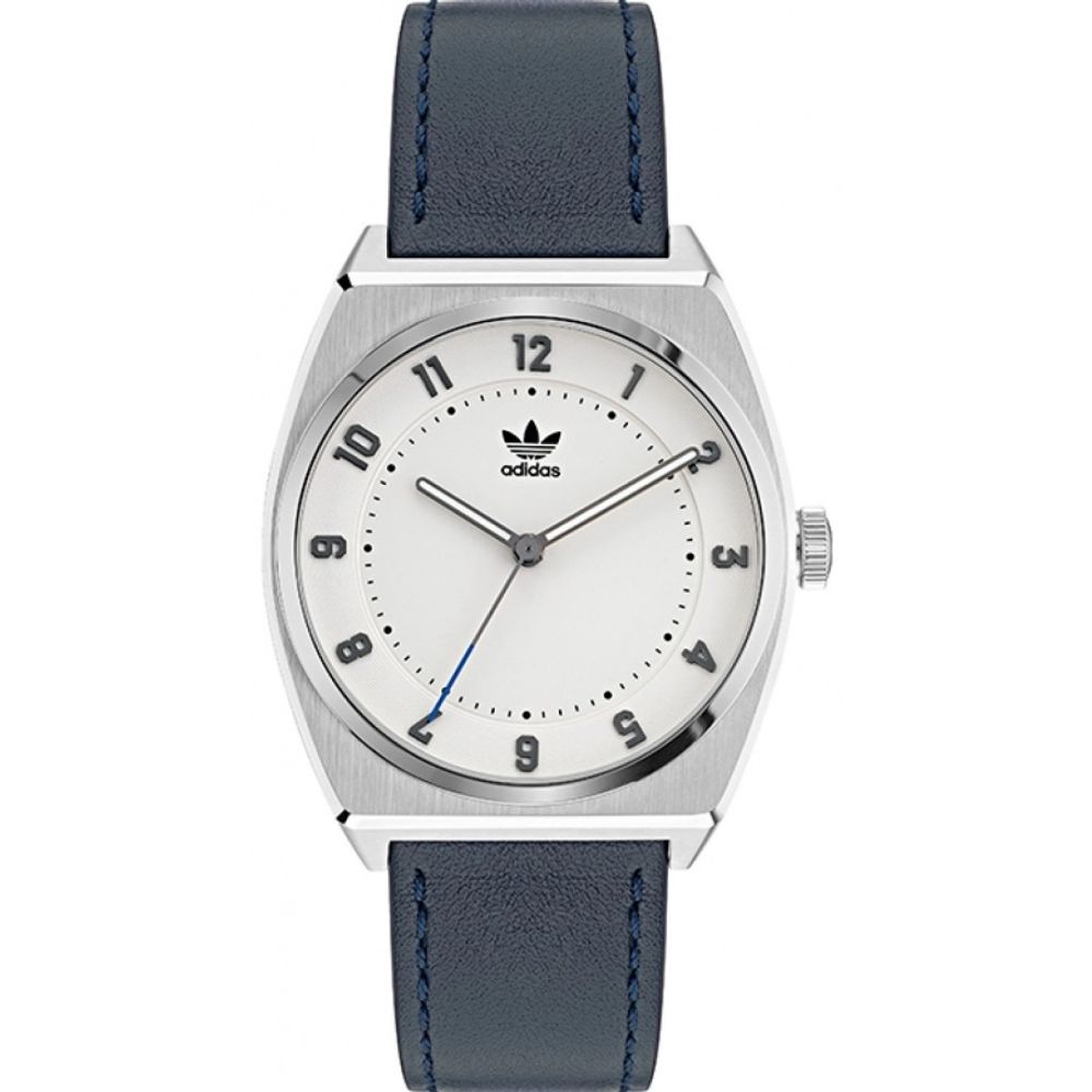 Montre Non spécifiée bleue cuir