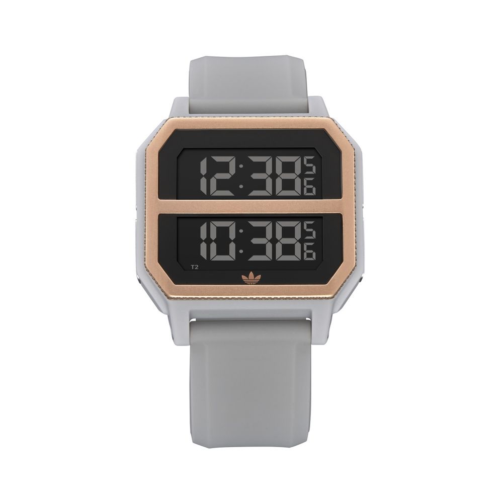 Montre synthétique gris noire
