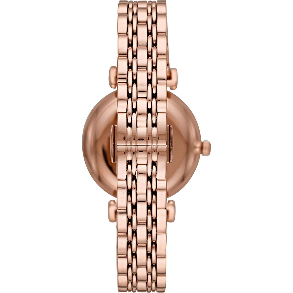 Montre dorée Quartz blanche