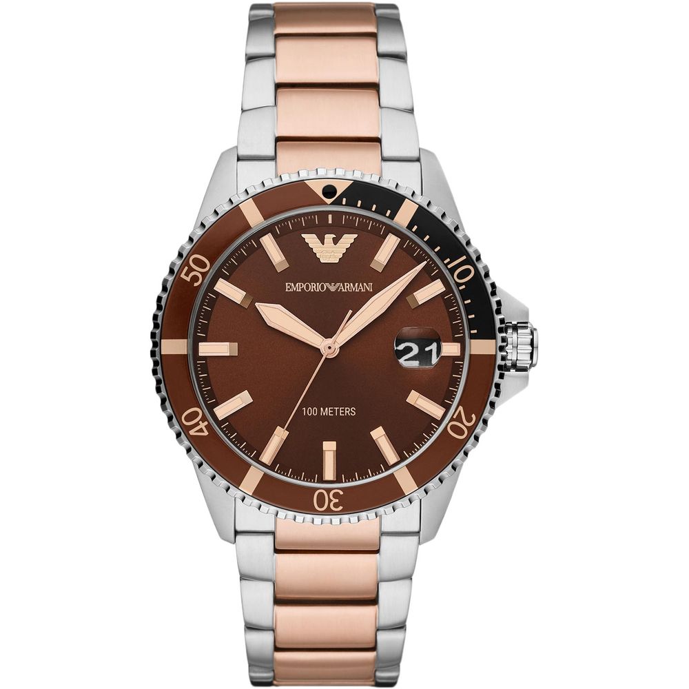 Montre multicolore acier inoxydable argentée