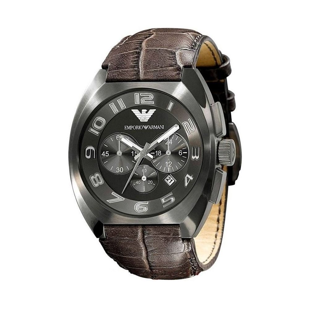 Montre Brown Cowhide grise