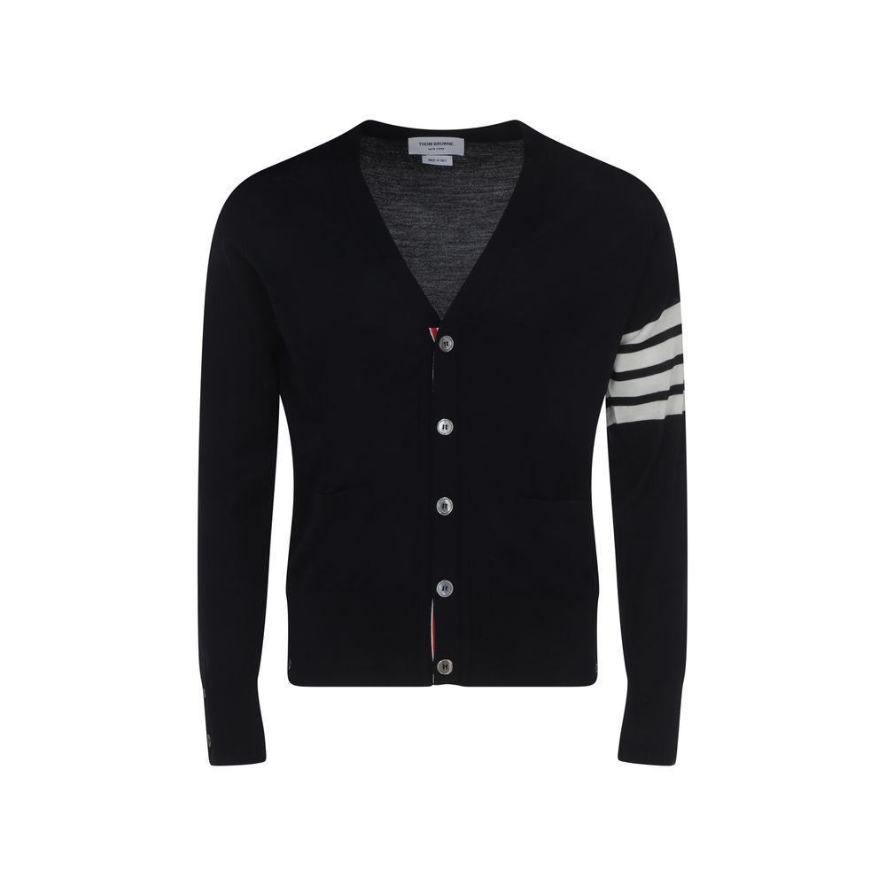 Cardigan Thom Browne Fleece bleu