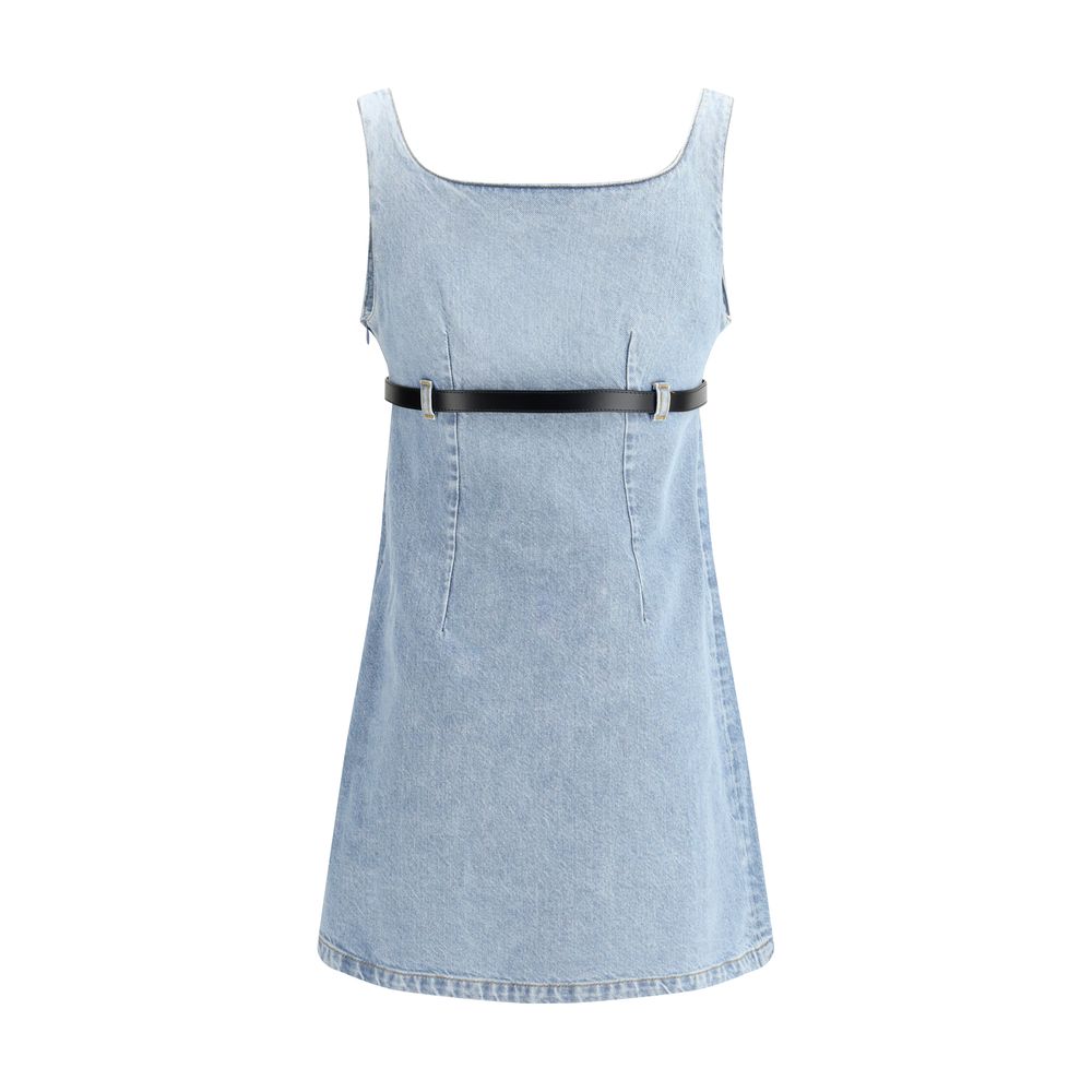 Robe denim Coperni sans manches bleue