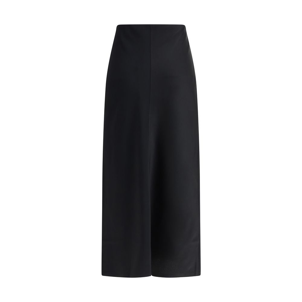 Jupe midi Ami Paris satinée dorée