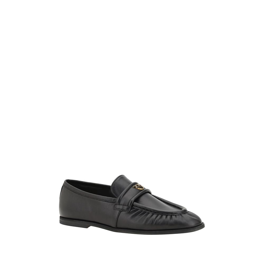 Loafers Pinko Naty en cuir rose
