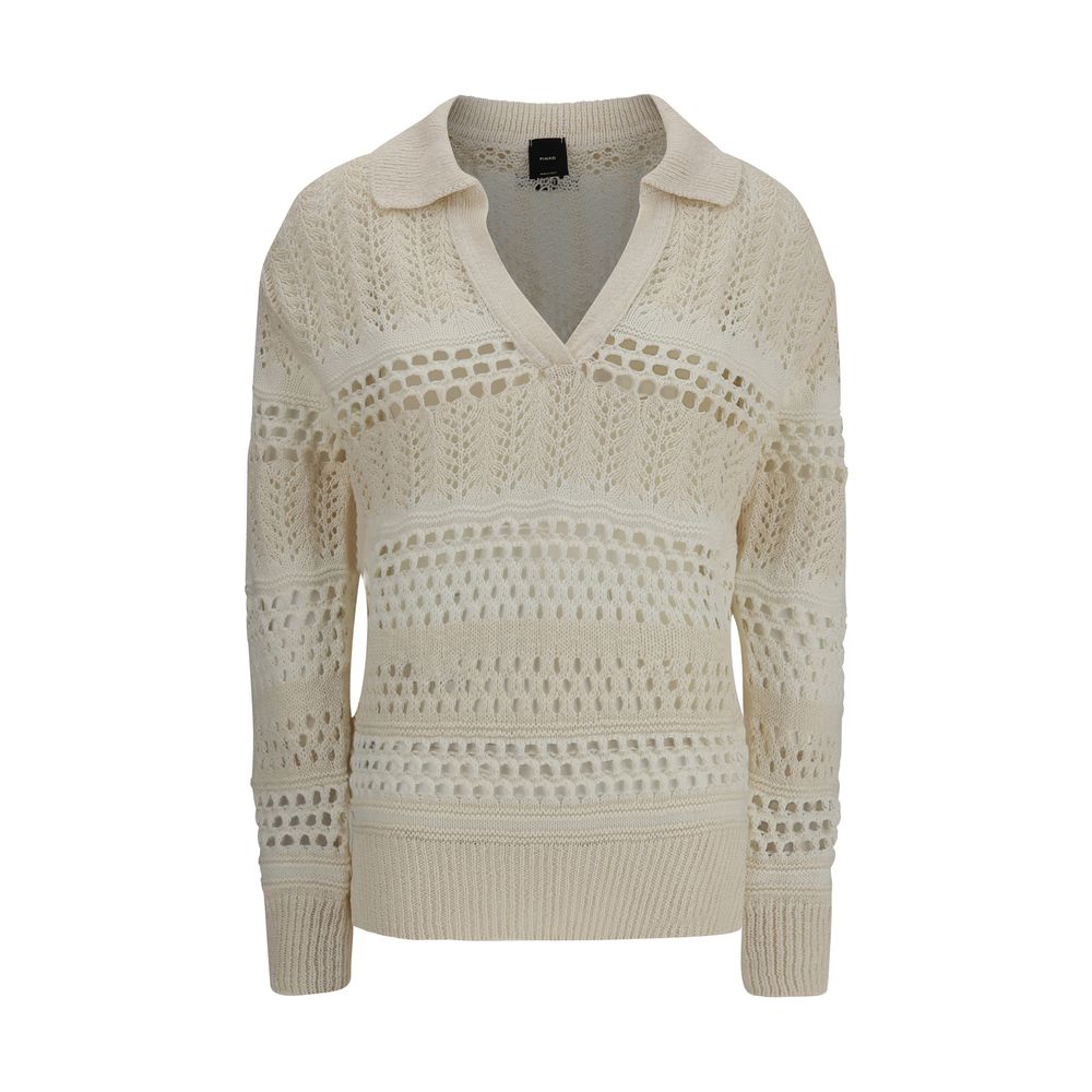 Pull Pinko à design perforé rose