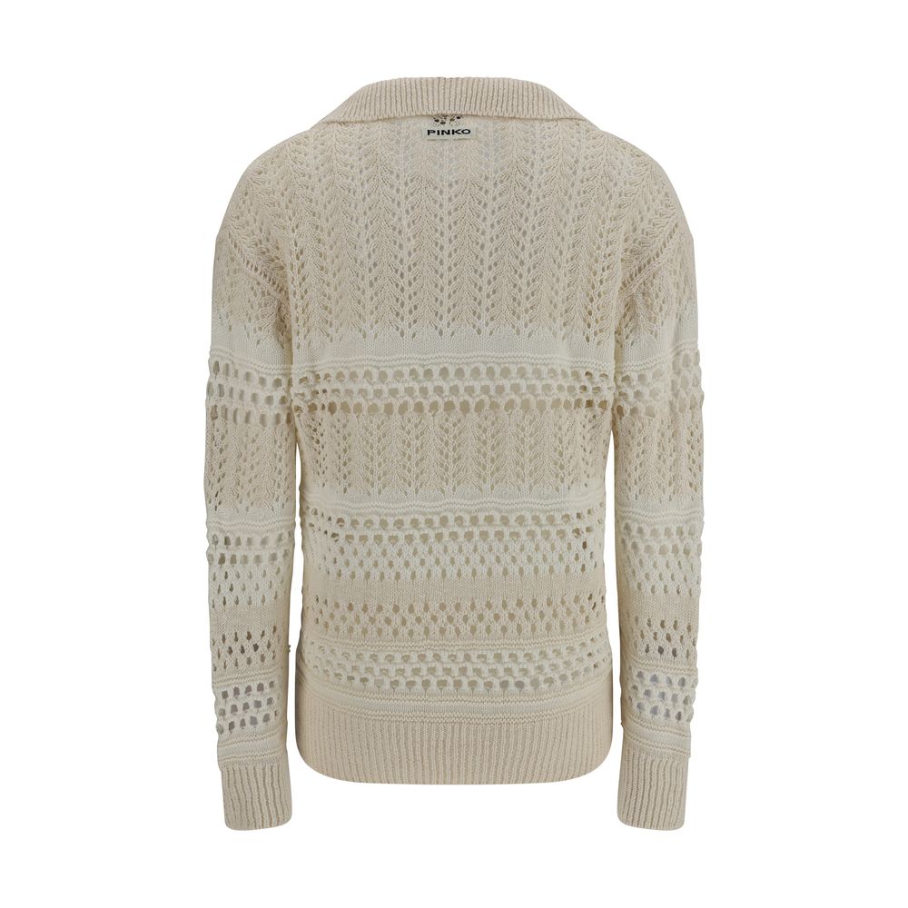 Pull Pinko à design perforé rose