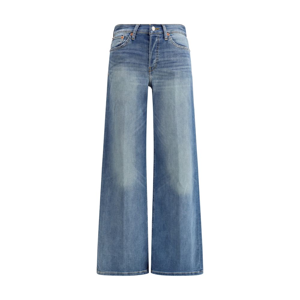 Jeans Re/Done Wide Leg bleus