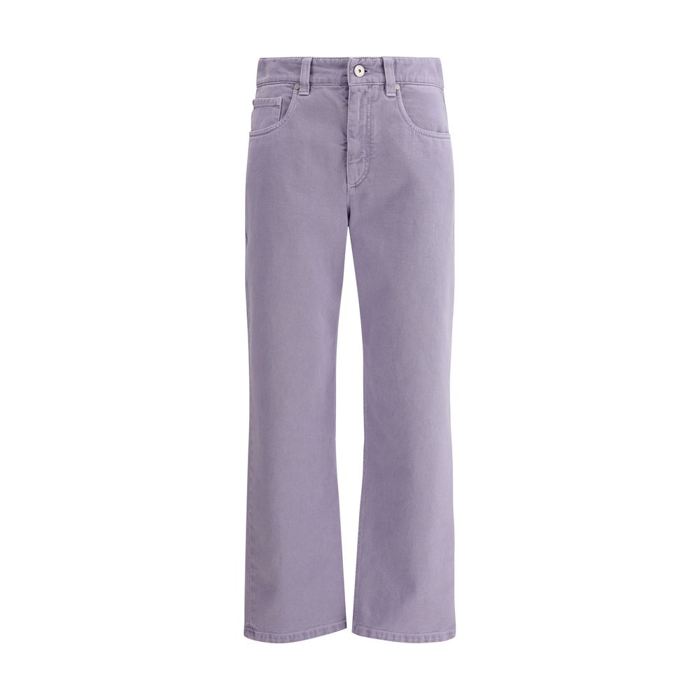 Jeans Brunello Cucinelli droits teints