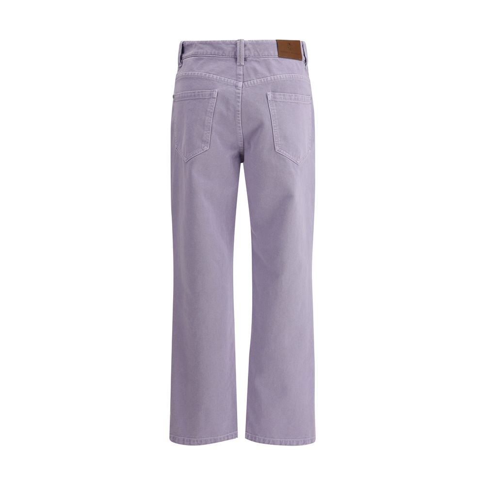 Jeans Brunello Cucinelli droits teints
