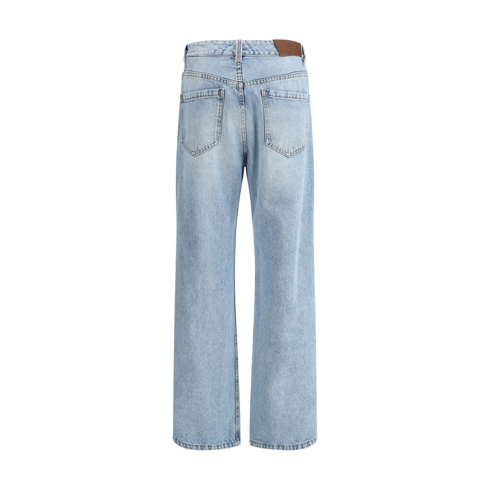 Jeans Brunello Cucinelli droits bleu