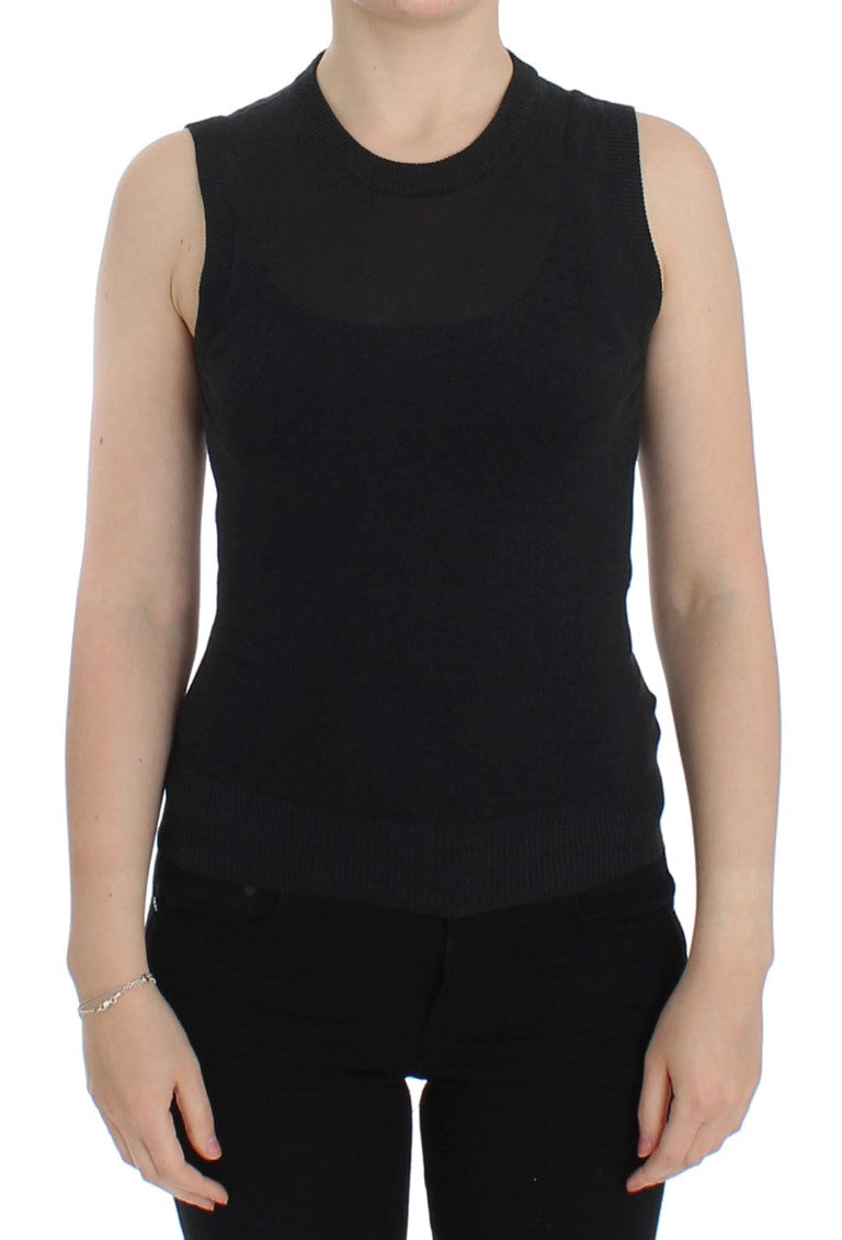 Pull sans manches Dolce & Gabbana noir