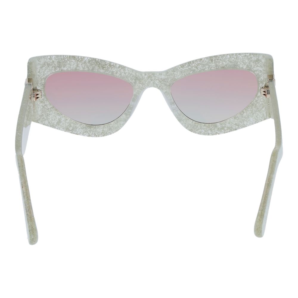 Lunettes GCDS à œil de chat argentées