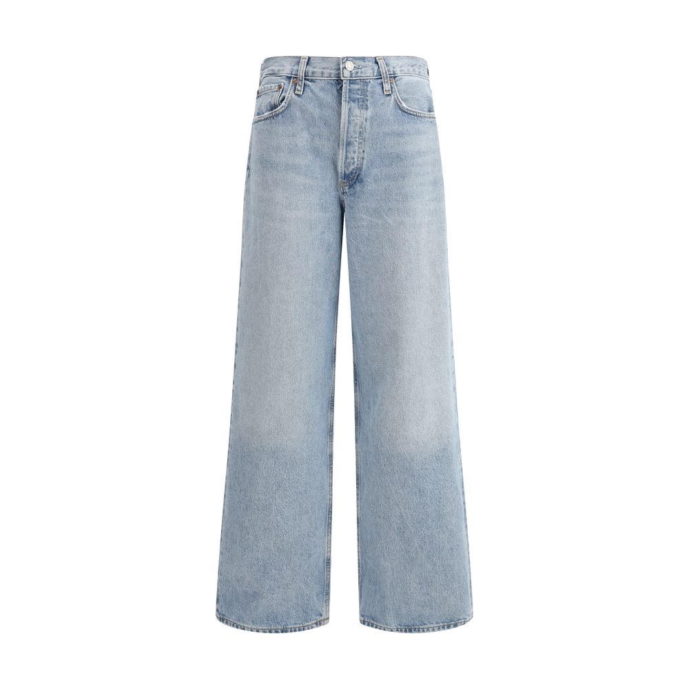 Jeans Agolde Low Slung bleus