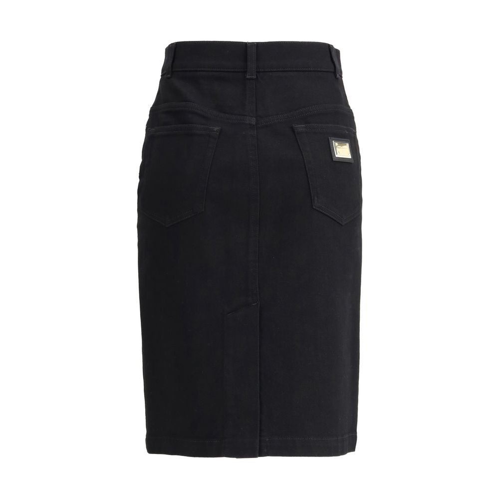 Jupe midi Dolce&Gabbana bleue