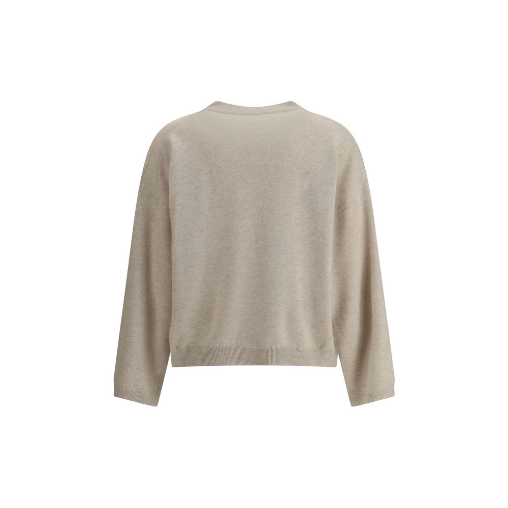 Pull Virgin Wool oversize beige