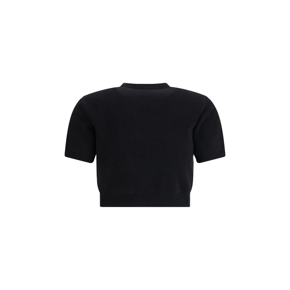 T-shirt Alexander Wang cropped noir