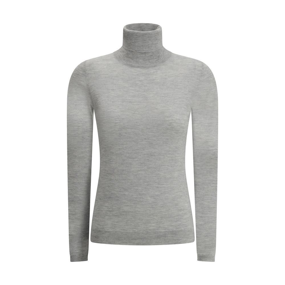 Pull Brunello Cucinelli col roulé gris